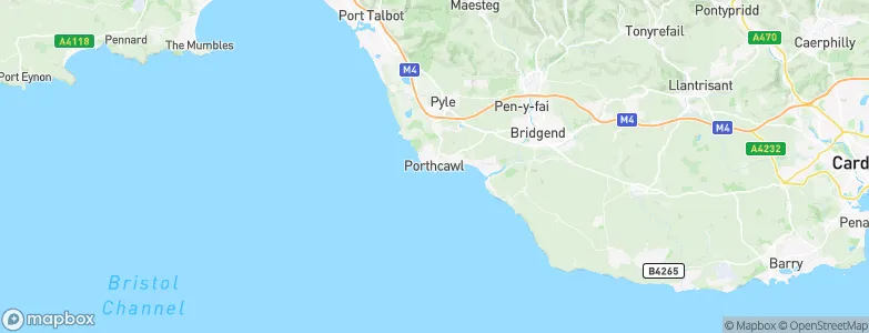 Porthcawl, United Kingdom Map