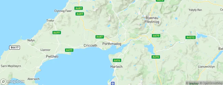 Porthmadog, United Kingdom Map