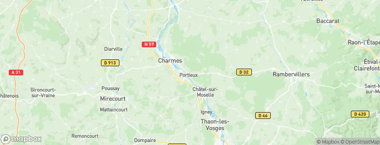 Portieux, France Map