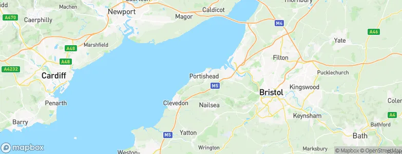 Portishead and North Weston, United Kingdom Map