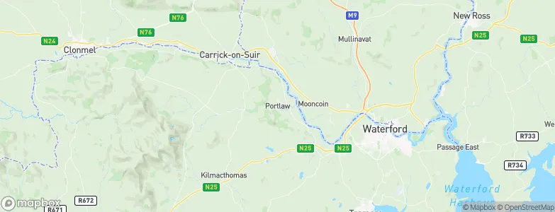 Portlaw, Ireland Map
