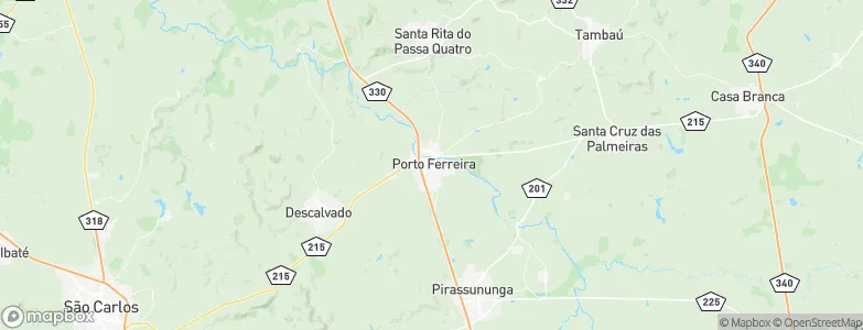 Porto Ferreira, Brazil Map