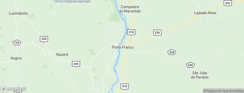 Porto Franco, Brazil Map