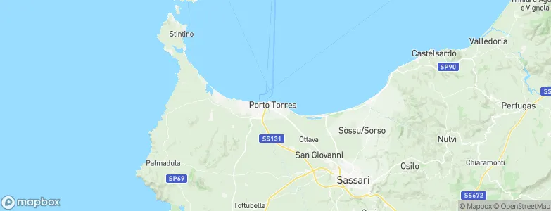 Porto Torres, Italy Map