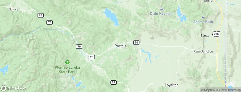 Portola, United States Map