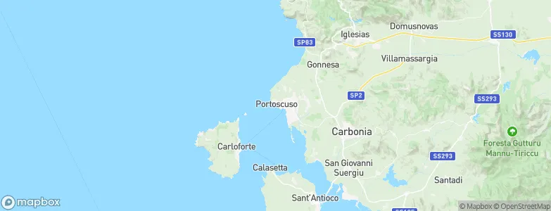 Portoscuso, Italy Map