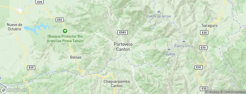 Portovelo, Ecuador Map