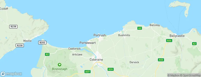 Portrush, United Kingdom Map