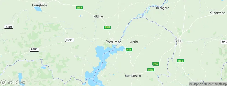 Portumna, Ireland Map