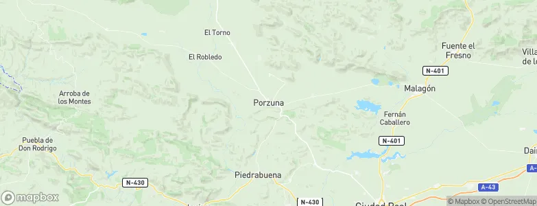 Porzuna, Spain Map