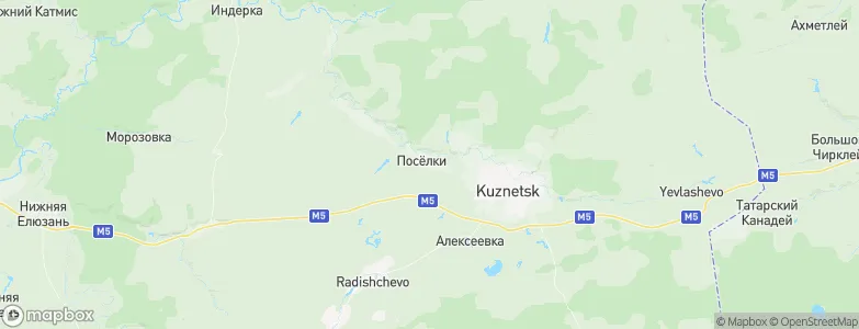Poselki, Russia Map