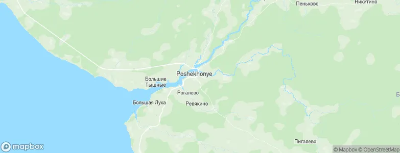 Poshekhon'ye, Russia Map