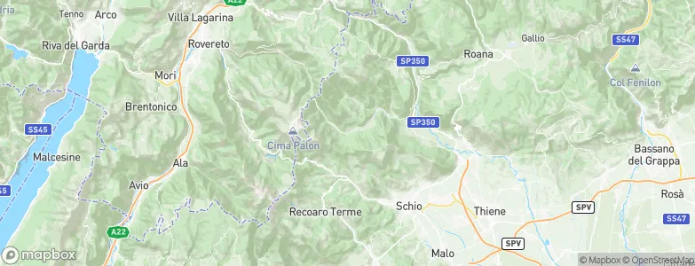 Posina, Italy Map