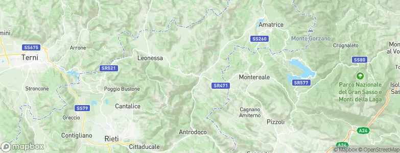 Posta, Italy Map