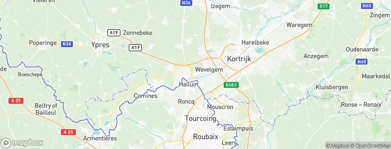Posthoornhoek, Belgium Map