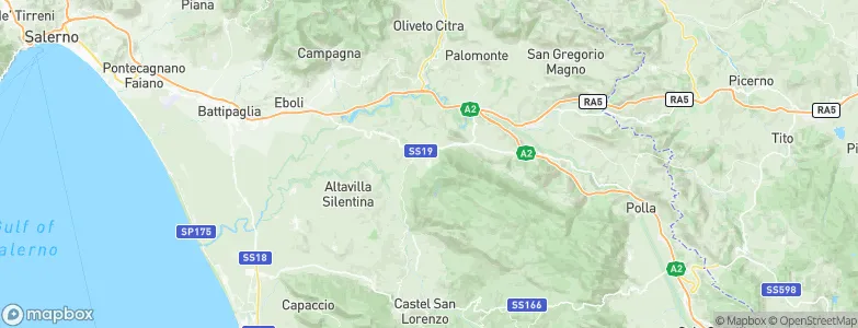 Postiglione, Italy Map
