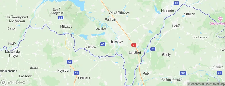 Poštorná, Czechia Map