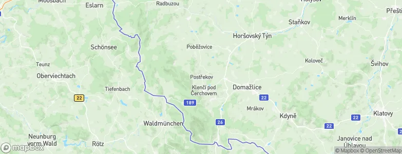 Postřekov, Czechia Map