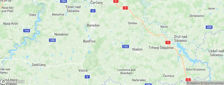 Postupice, Czechia Map