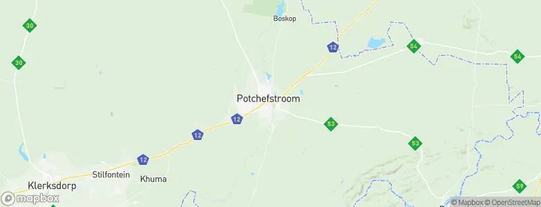 Potchefstroom, South Africa Map