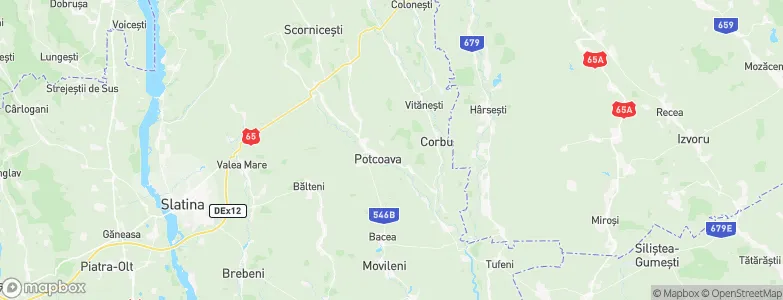 Potcoava, Romania Map