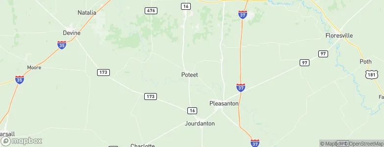 Poteet, United States Map