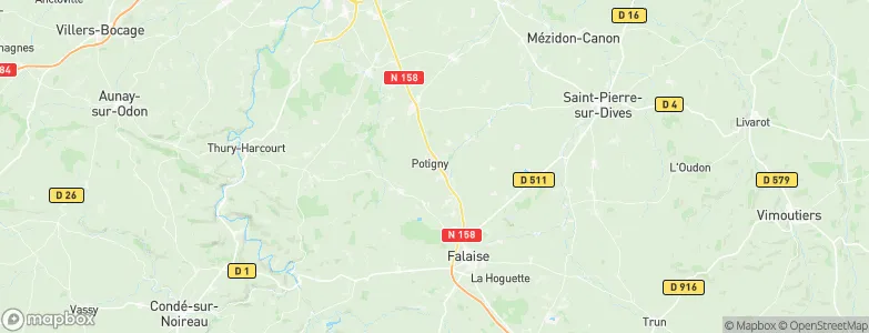 Potigny, France Map