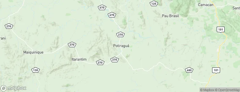 Potiraguá, Brazil Map