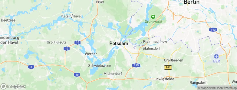 Potsdam, Germany Map