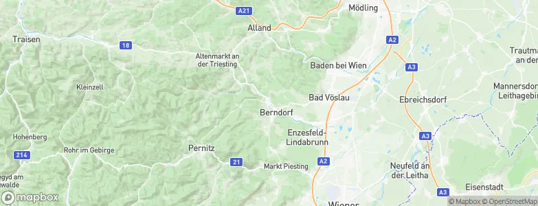 Pottenstein, Austria Map