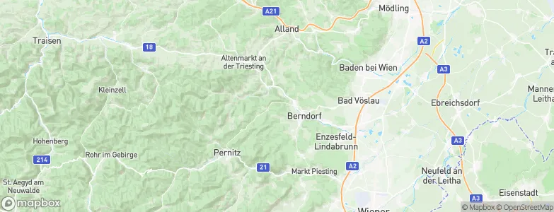 Pottenstein, Austria Map