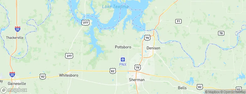 Pottsboro, United States Map
