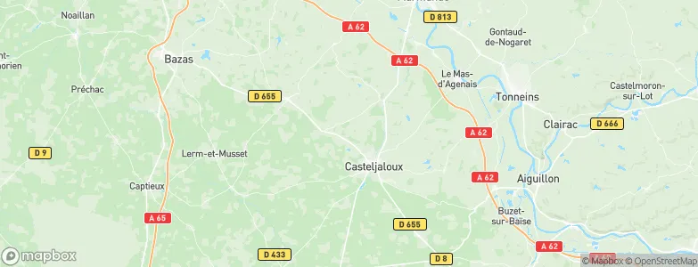 Poussignac, France Map