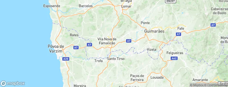 Pouve, Portugal Map