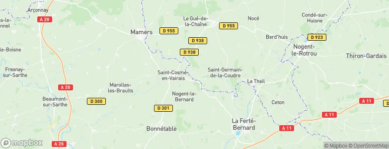 Pouvrai, France Map