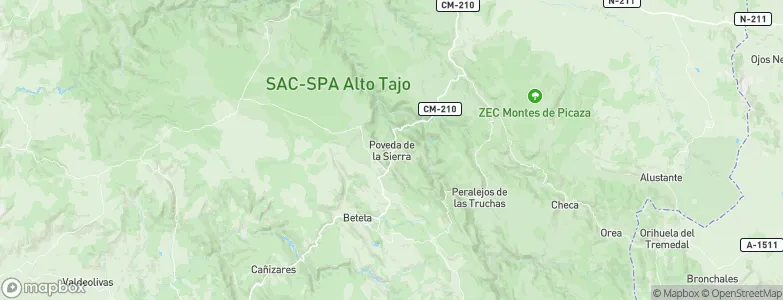 Poveda de la Sierra, Spain Map