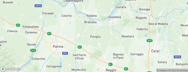 Poviglio, Italy Map