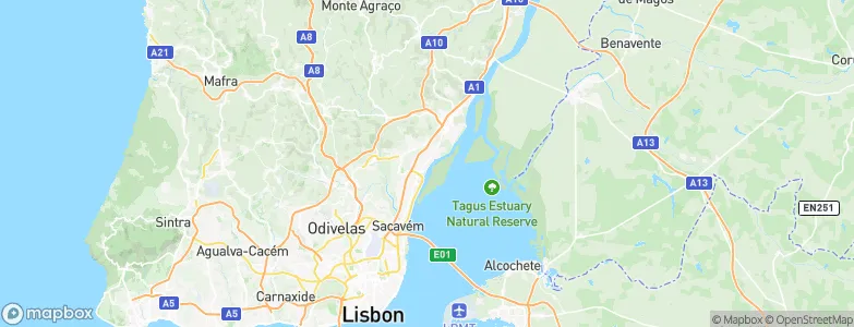 Póvoa de Santa Iria, Portugal Map