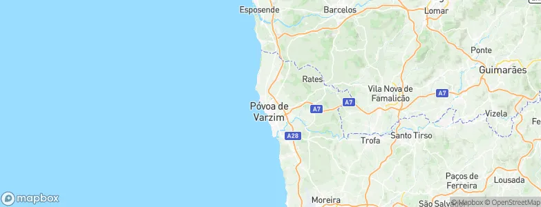 Póvoa de Varzim Municipality, Portugal Map