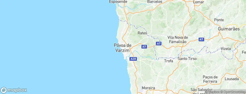 Póvoa de Varzim, Portugal Map