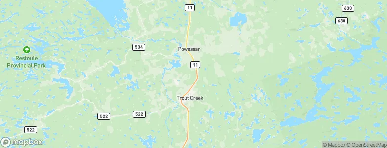 Powassan, Canada Map