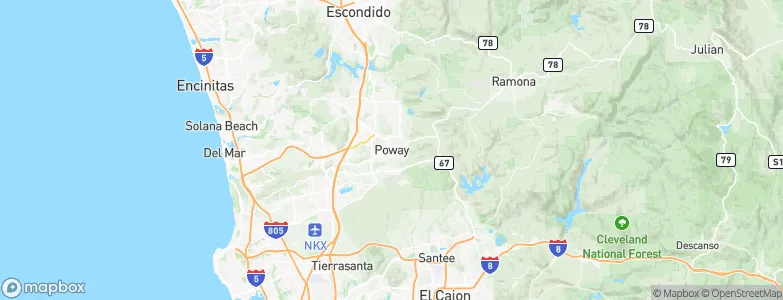 Poway, United States Map