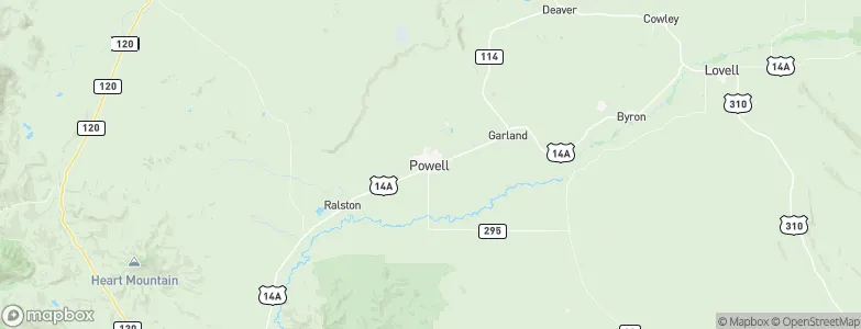 Powell, United States Map