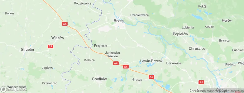 Powiat brzeski, Poland Map
