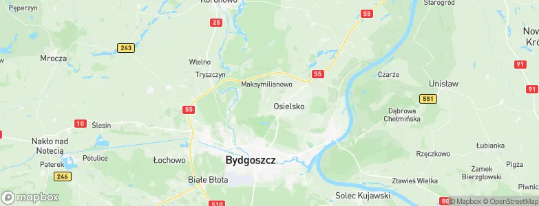 Powiat bydgoski, Poland Map