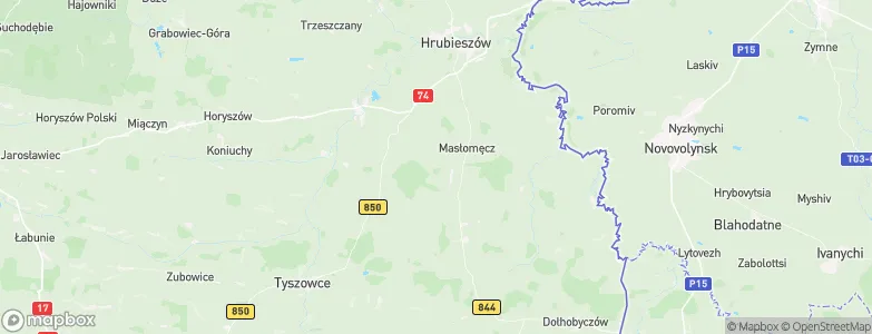 Powiat hrubieszowski, Poland Map