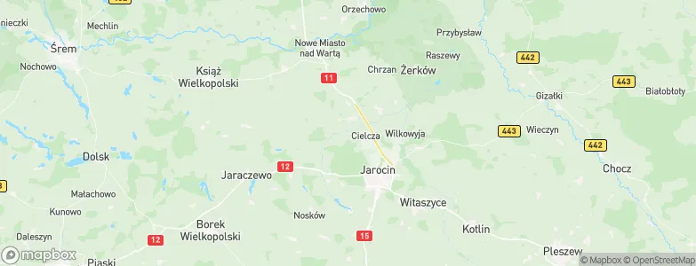 Powiat jarociński, Poland Map