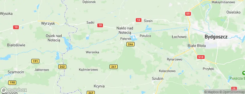 Powiat nakielski, Poland Map