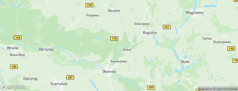 Powiat obornicki, Poland Map