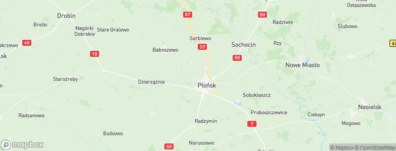 Powiat płoński, Poland Map